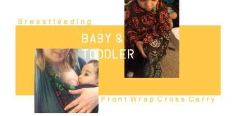 Breastfeeding Baby and Toddler in a Front Wrap Cross Carry