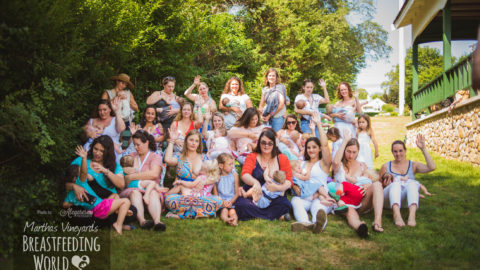 Vineyard moms together celebrating Breastfeeding